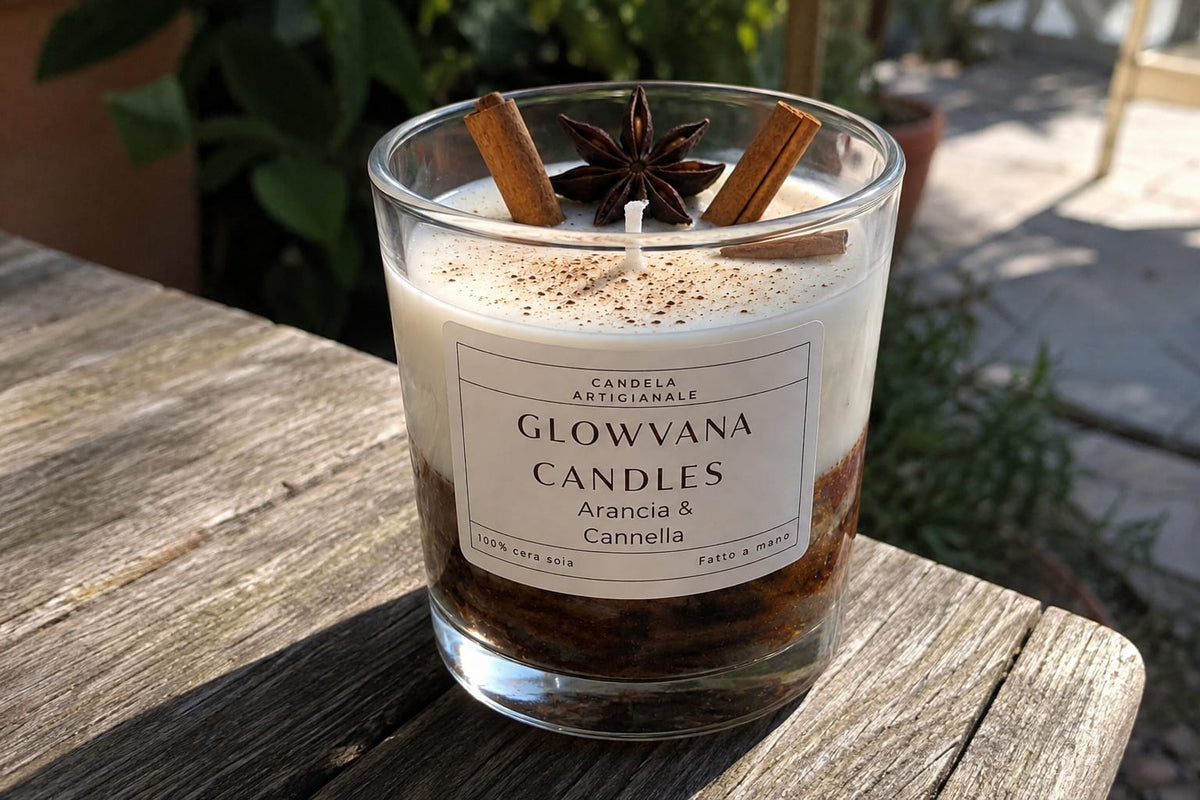 Candela profumata Arancia & Canella - GLOWVANA