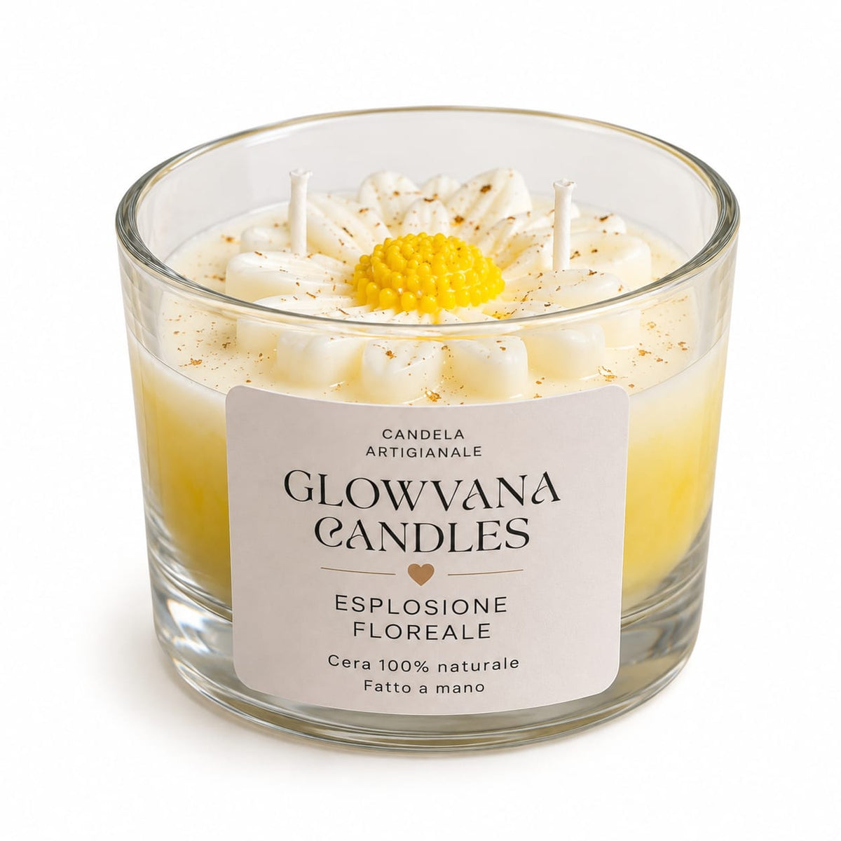 Candela Artigianale Esplosione Floreale 🏵️