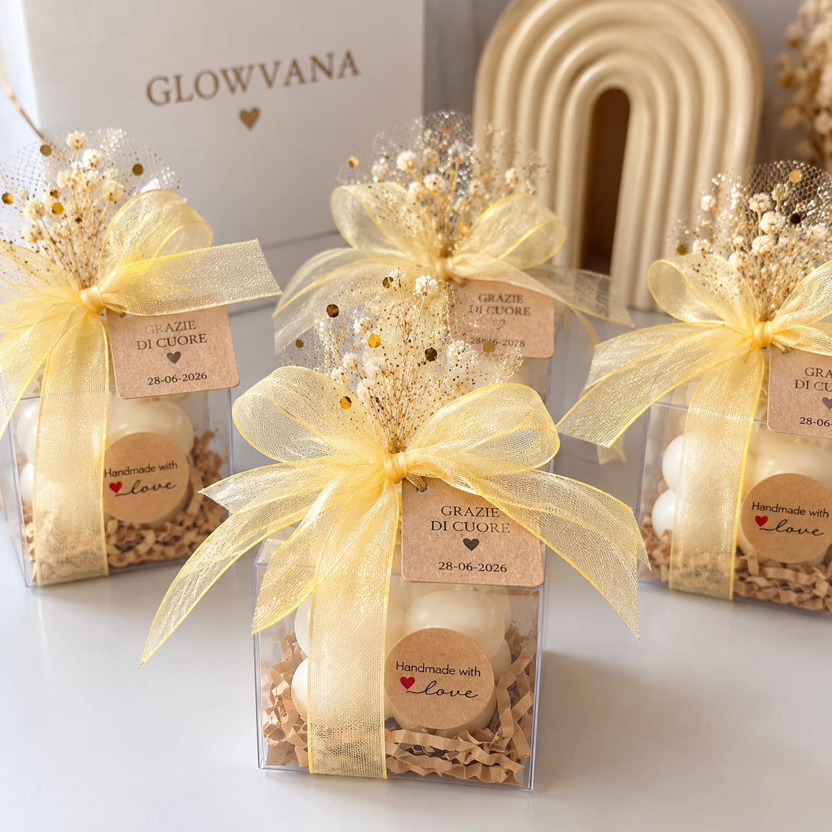 Bomboniera Candela Bubble - Personalizzabile / GLOWVANA