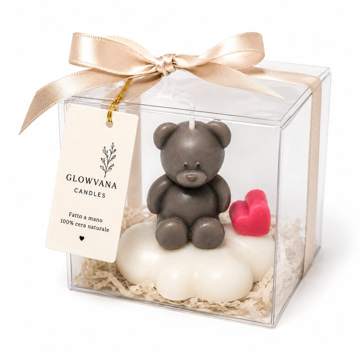 Bomboniera Candela Orsetto - Idea Regalo Personalizzabile / GLOWVANA