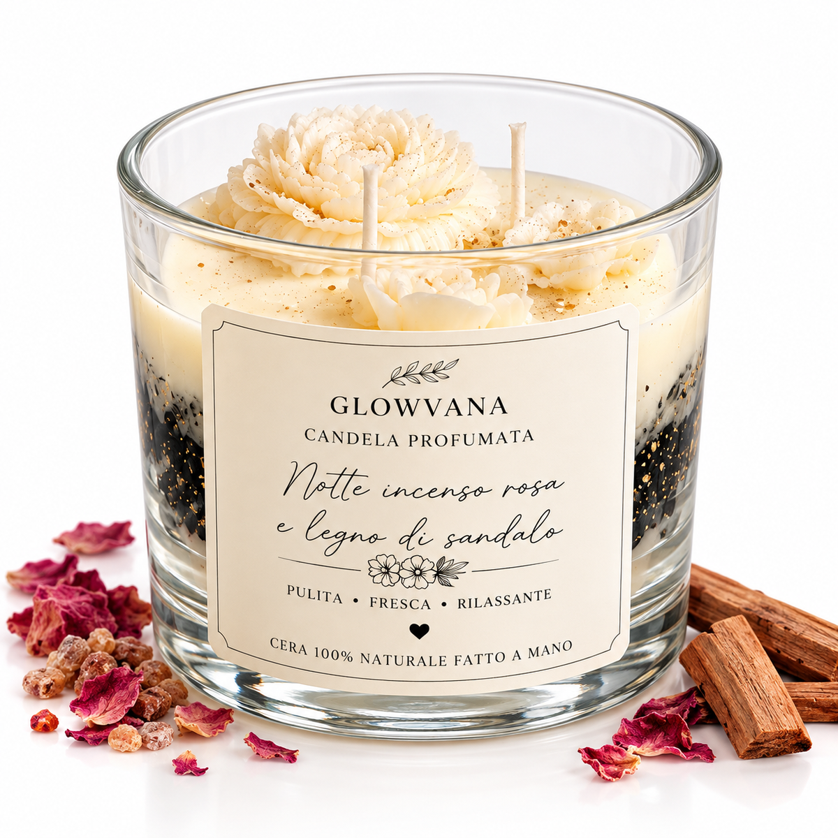 Notte d’Incenso – Incenso Rosa & Legno di Sandalo / GLOWVANA