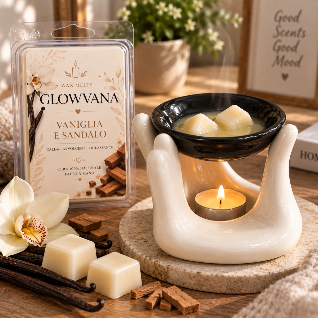 Wax Melts Vaniglia e Sandalo – 87 g | Glowvana